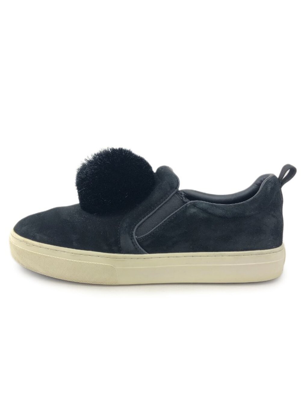 Tory Burch Pom Pom Silk Suede Platform Sneakers 9.5M